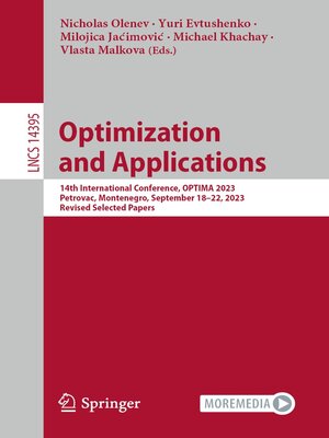 cover image of Optimization and Applications
